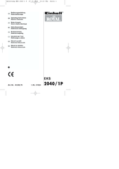 Einhell Royal 2040/1P Operating Instructions Manual