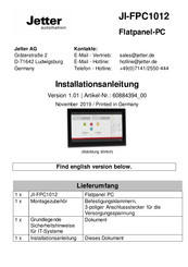 Jetter 60884394 00 Installation Manual
