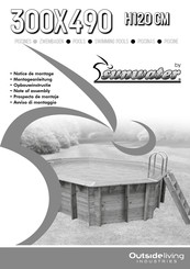 Outside Living Industries sunwater Sun 300x490 H120 cm Note Of Assembly
