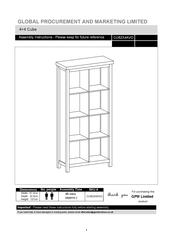 BIG FURNITURE WAREHOUSE GPM Avon CUB2X4AVO Assembly Instructions Manual