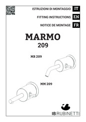 Ib Rubinetti MARMO 209 Fitting Instructions Manual