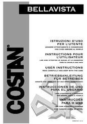 Costan BELLAVISTA H2000 User Instructions