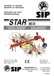 Sip STAR 850/26 Instruction For Work