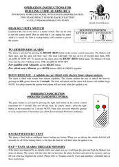RHINO RCA Operation Instructions Manual