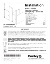 Bradley 600 Series Installation Manual