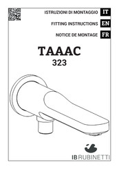 Ib Rubinetti TAAAC 323 Fitting Instructions Manual
