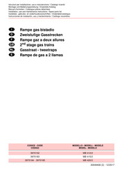 Riello 3970184 Installation, Use And Maintenance Instructions / Spare Parts List