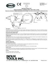 Sioux Tools 4040 Instructions Manual