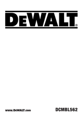 Dewalt DCMBL562 Original Instructions Manual