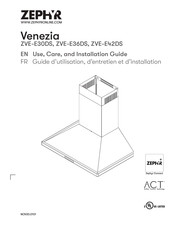 Zephyr Venezia Use, Care And Installation Manual