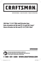 Craftsman CMCS550 Instruction Manual