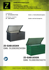 ZIPPER MASCHINEN 9120039234274 User Manual