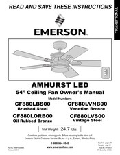 Emerson CF880LVS00 Owner's Manual