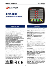Datakom DKM-0208 User Manual