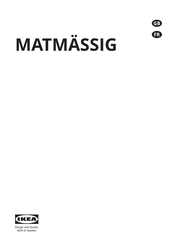 IKEA MATMASSIG 504-672-51 Manual