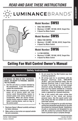 Luminance Brands SW96 Owner's Manual