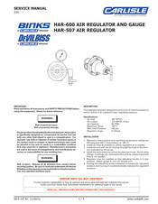 Carlisle BINKS DEVILBISS HAR-600 Service Manual