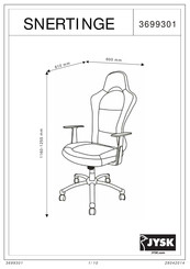 Jysk SNERTINGE 3699301 Manual