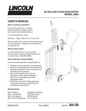 Lincoln 3650 User Manual