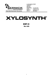 Wernick Xylosynth XS7-3 Manual