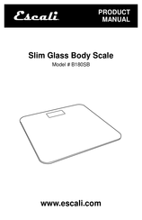 Escali B180SB Product Manual