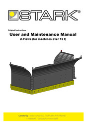 Stark U-plow UA 4800/2400H User And Maintenance Manual