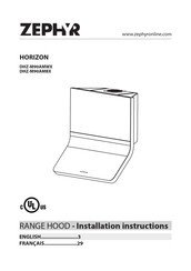 Zephyr HORIZON DHZ-M90AMWX Installation Instructions Manual