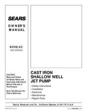 Sears 390.250252 Owner's Manual