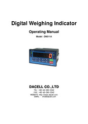 dacell DN511A Operating Manual