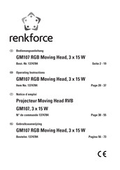 Renkforce GM107 Operating Instructions Manual