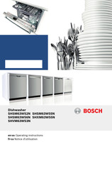 Bosch SHSM63W52N Operating Instructions Manual