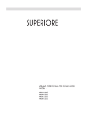 Superiore HN361ANS Use And Care Manual