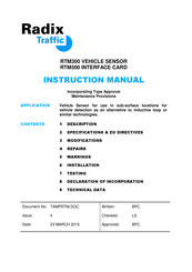 Radix RTM300 Instruction Manual