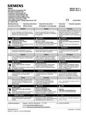 Siemens SIRIUS S00 Operating Instructions Manual