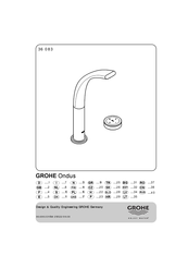 Grohe Ondus 36 083 Assembly Instructions Manual