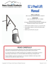 Aqua Creek Products F-EZPL2-02 Manual