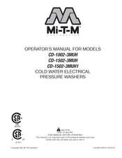 Mi-T-M CD-1002-3MUH1 Operator's Manual