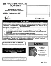 Inca Metal Cutting The Emerson 48ST Installation And Operating Instructions Manual