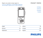 Philips Pocket Memo DPM8500 Manual