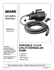 Sears 390.260291 Owner's Manual