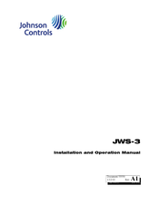 Johnson Controls JWS-3 Installation And Operation Manual