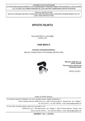 Ravaglioli KPH370.70LIKTU Translation Of The Original Instructions