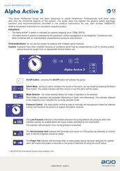 Arjohuntleigh Alpha Active 3 Quick Reference Manual