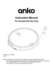 Anko MT-600 Instruction Manual