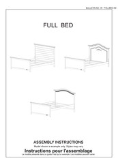 DOM FAMILY FULL BED Assembly Instructions Manual
