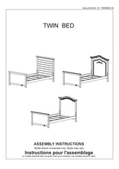 DOM FAMILY TWIN BED Assembly Instructions Manual