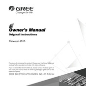 Gree JS13 Owner's Manual