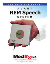 MedRx AVANT TEM Speech Installation Manual