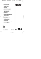 Alpha tools 43.013.24 Operating Instructions Manual