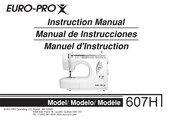 Euro-Pro 607H Instruction Manual